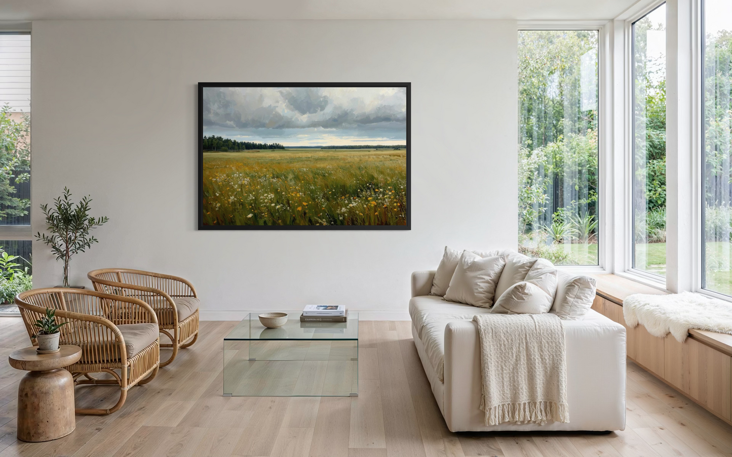 Wildflower Horizon -Countryside Landscape Fine Art Print