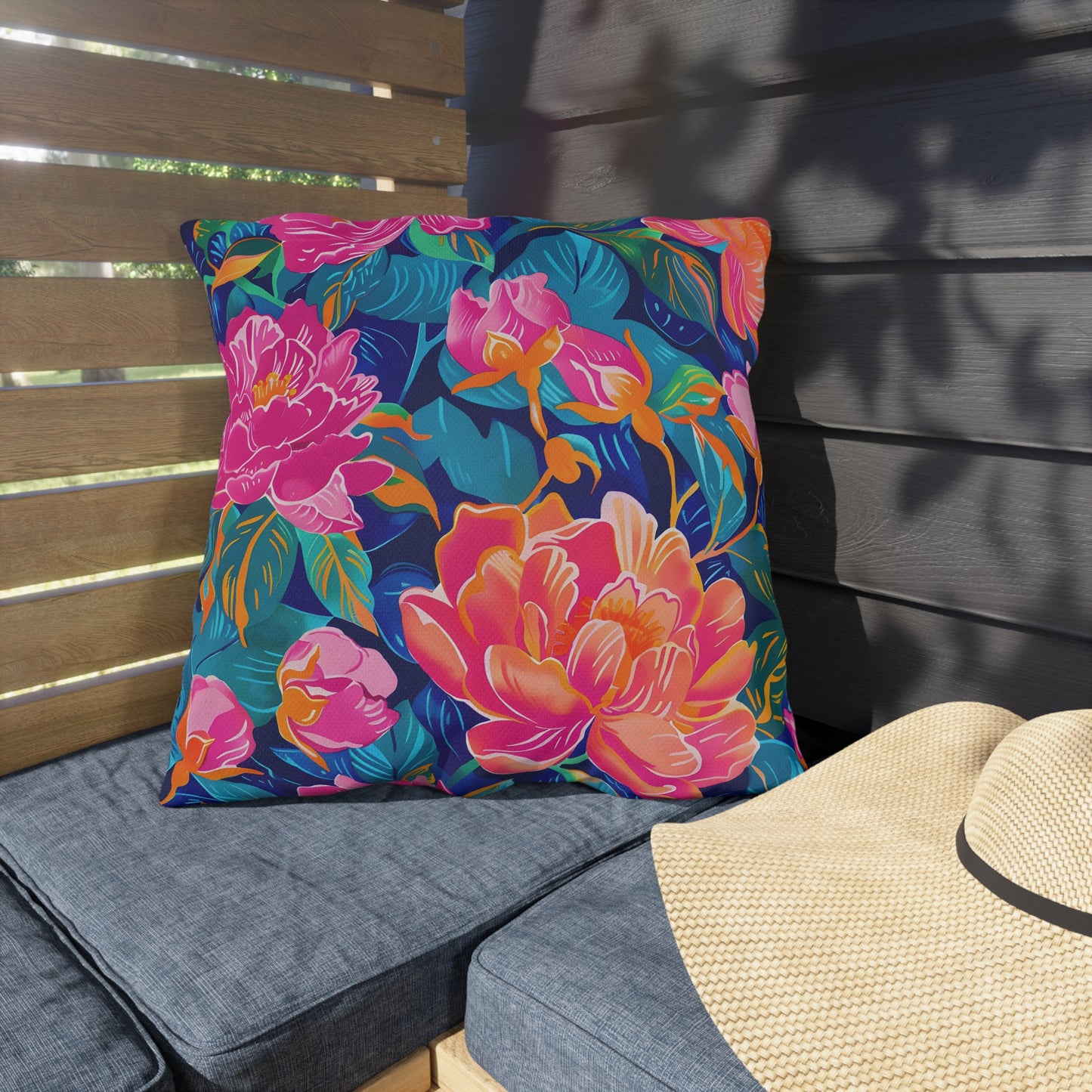 Floral Outdoor Pillow | Weather-Resistant Garden Throw Pillow