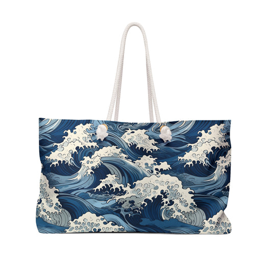Ocean Wave Weekender Bag – Nautical Travel Tote