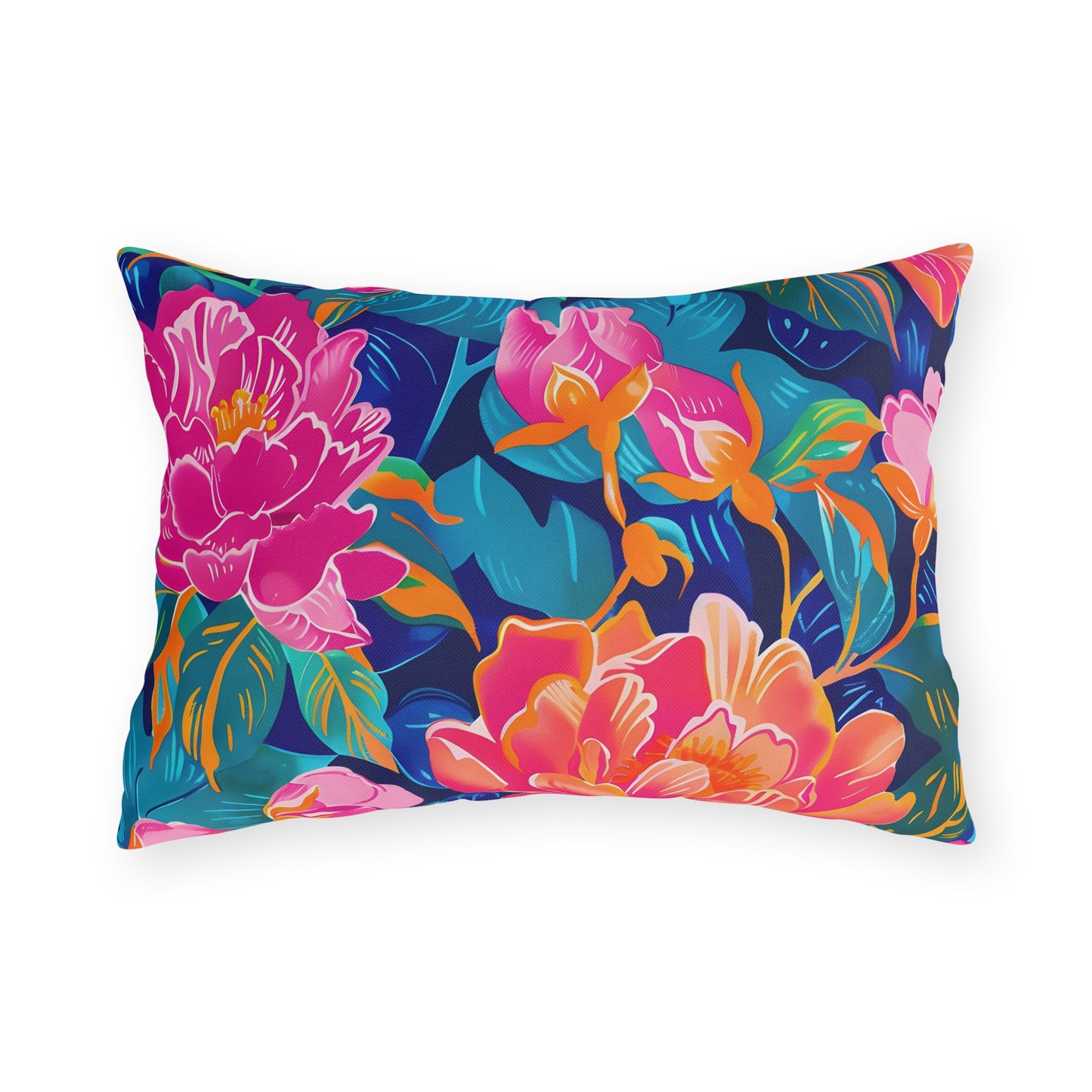 Floral Outdoor Pillow | Weather-Resistant Garden Throw Pillow