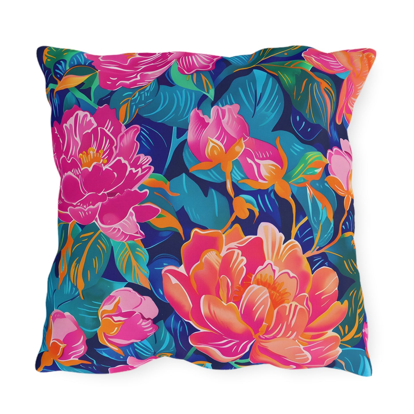 Floral Outdoor Pillow | Weather-Resistant Garden Throw Pillow