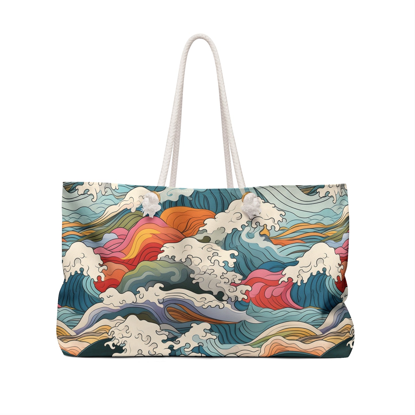 Colorwave Ocean Weekender Bag — Vibrant Surf & Sea Travel Tote