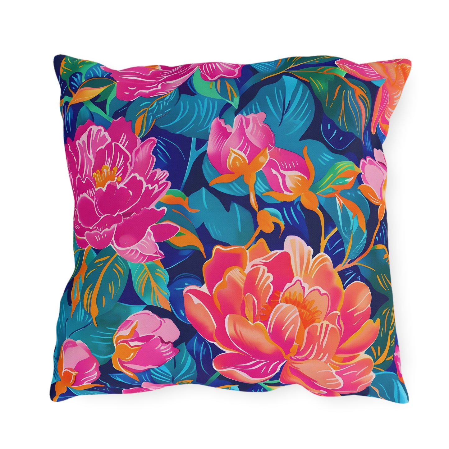 Floral Outdoor Pillow | Weather-Resistant Garden Throw Pillow