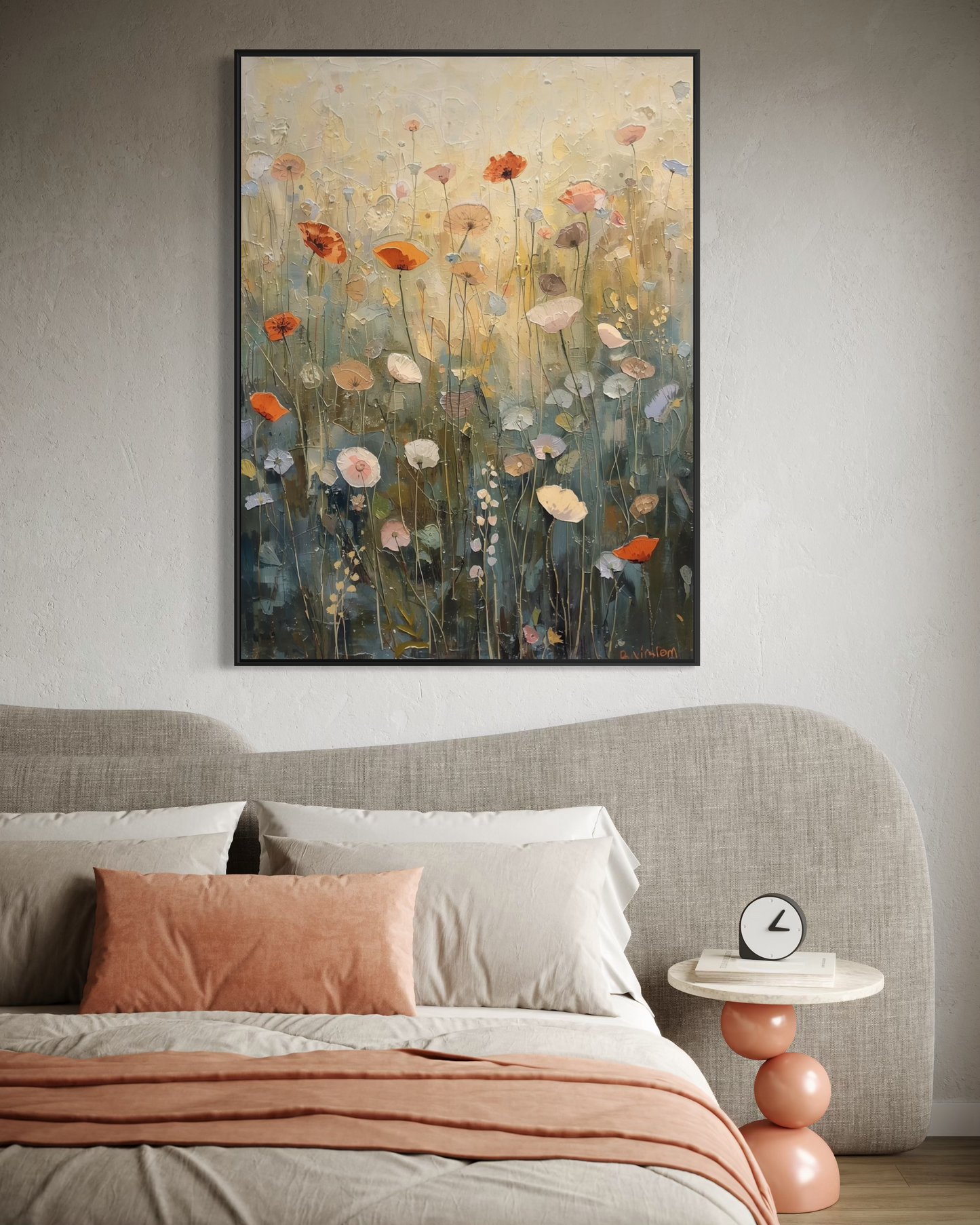 Wildflower Meadow Framed Fine Art Print | Premium Museum-Quality Print | Wood Frame