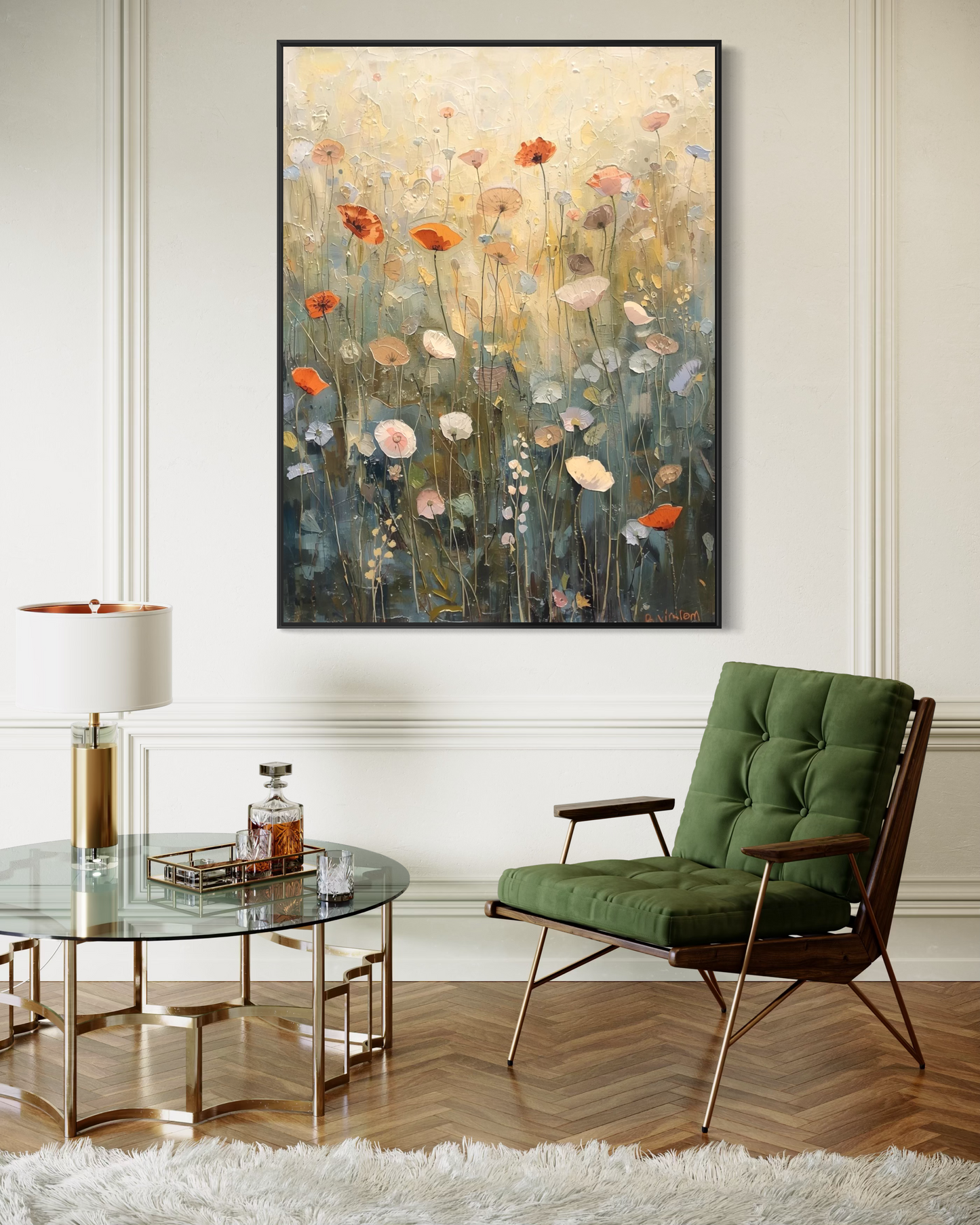 Wildflower Meadow Framed Fine Art Print | Premium Museum-Quality Print | Wood Frame