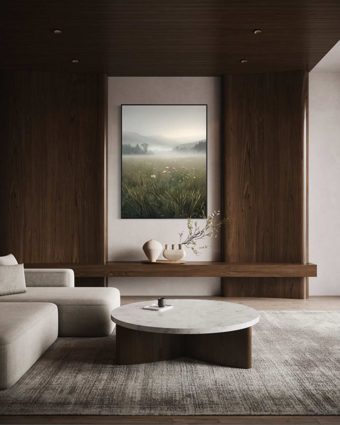 Whispers of the Meadow Framed Fine Art Print - Museum Quality Wood Frame