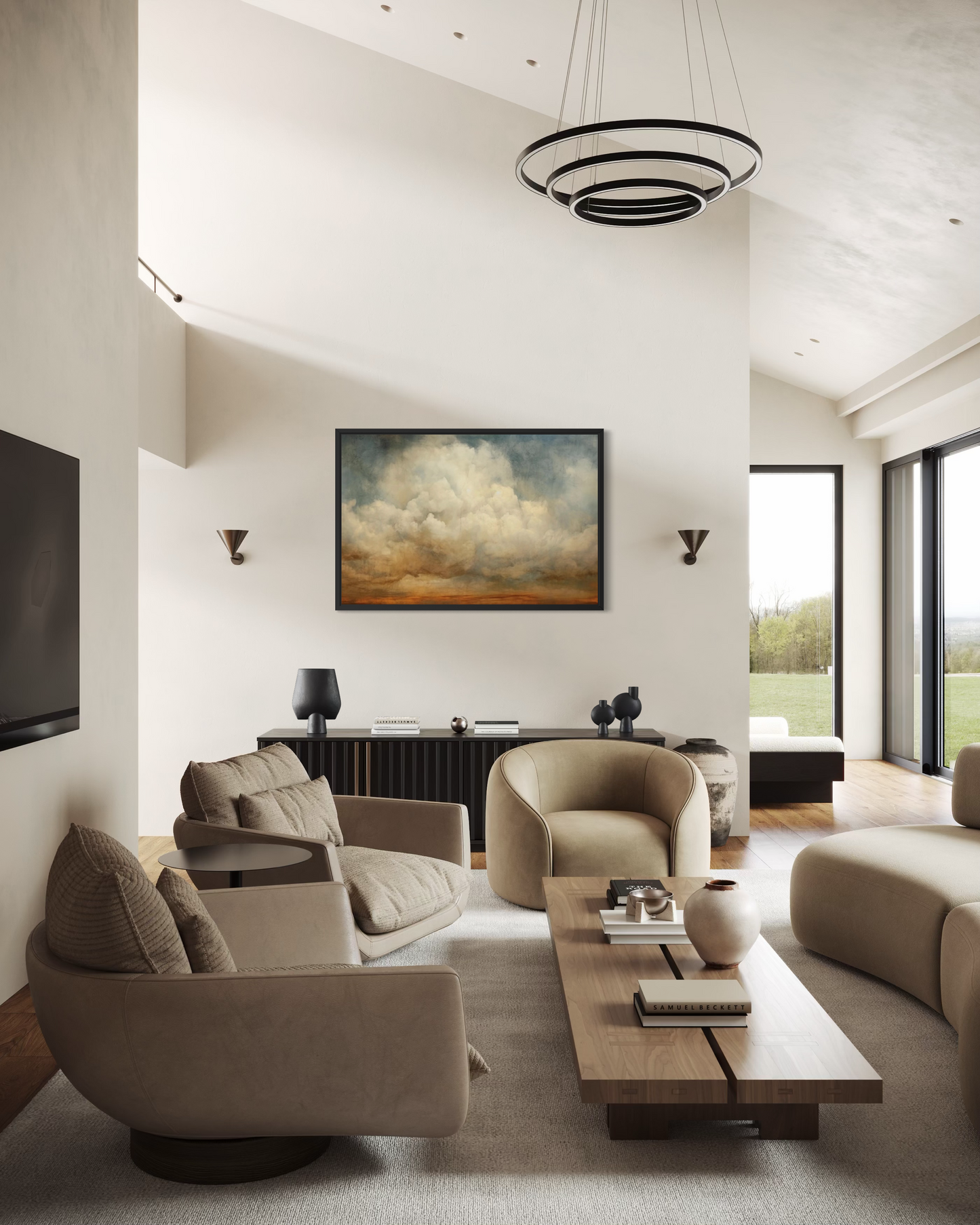Storm Horizon - Framed Fine Art Print