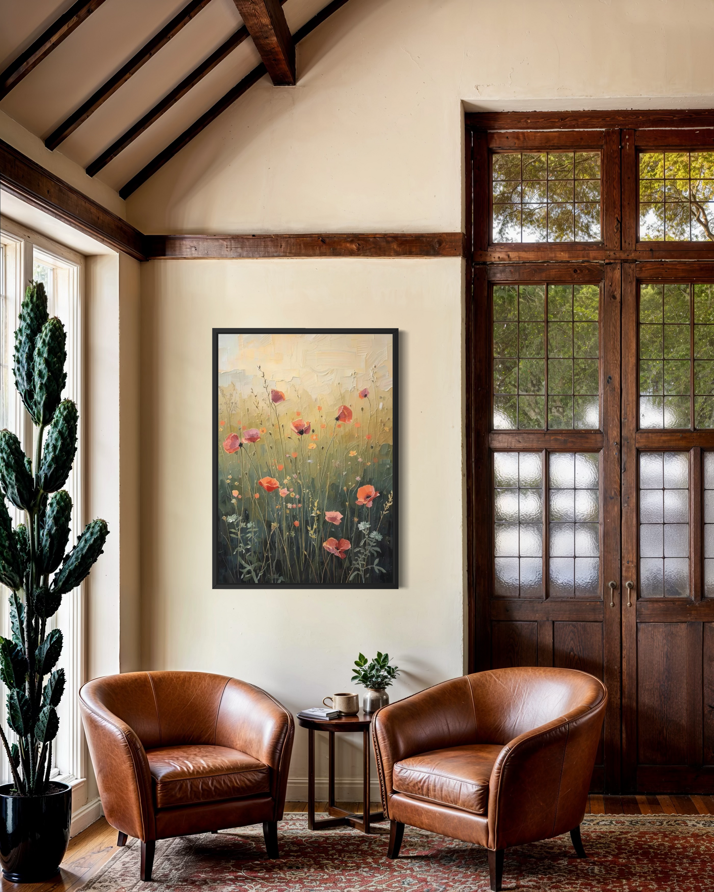 Poppies in the Quiet Light Framed Fine Art Print | Premium Museum-Quality Print | Wood Frame