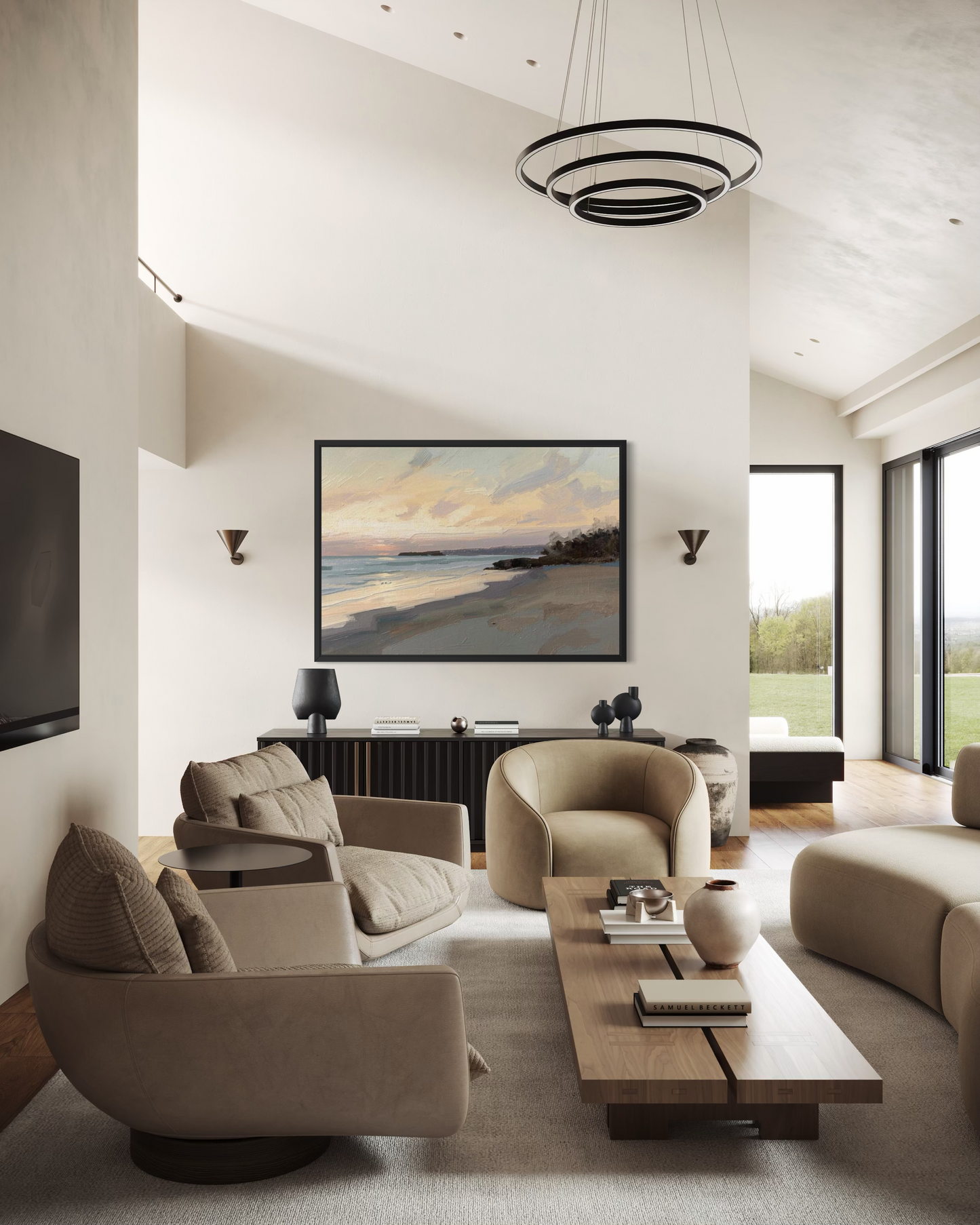 Evening Tide Fine Art Print - Premium Wood Frame