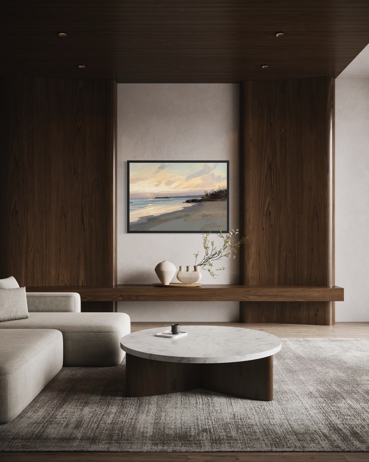 Evening Tide Fine Art Print - Premium Wood Frame