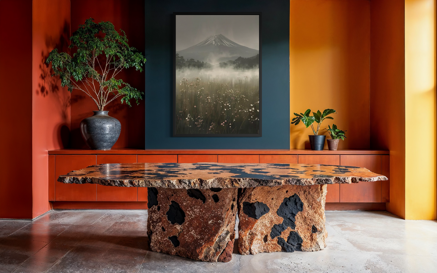 Mt. Fuji Framed Fine Art Print – Museum-Quality Oak/Ash Wood Frame, Ready-to-Hang