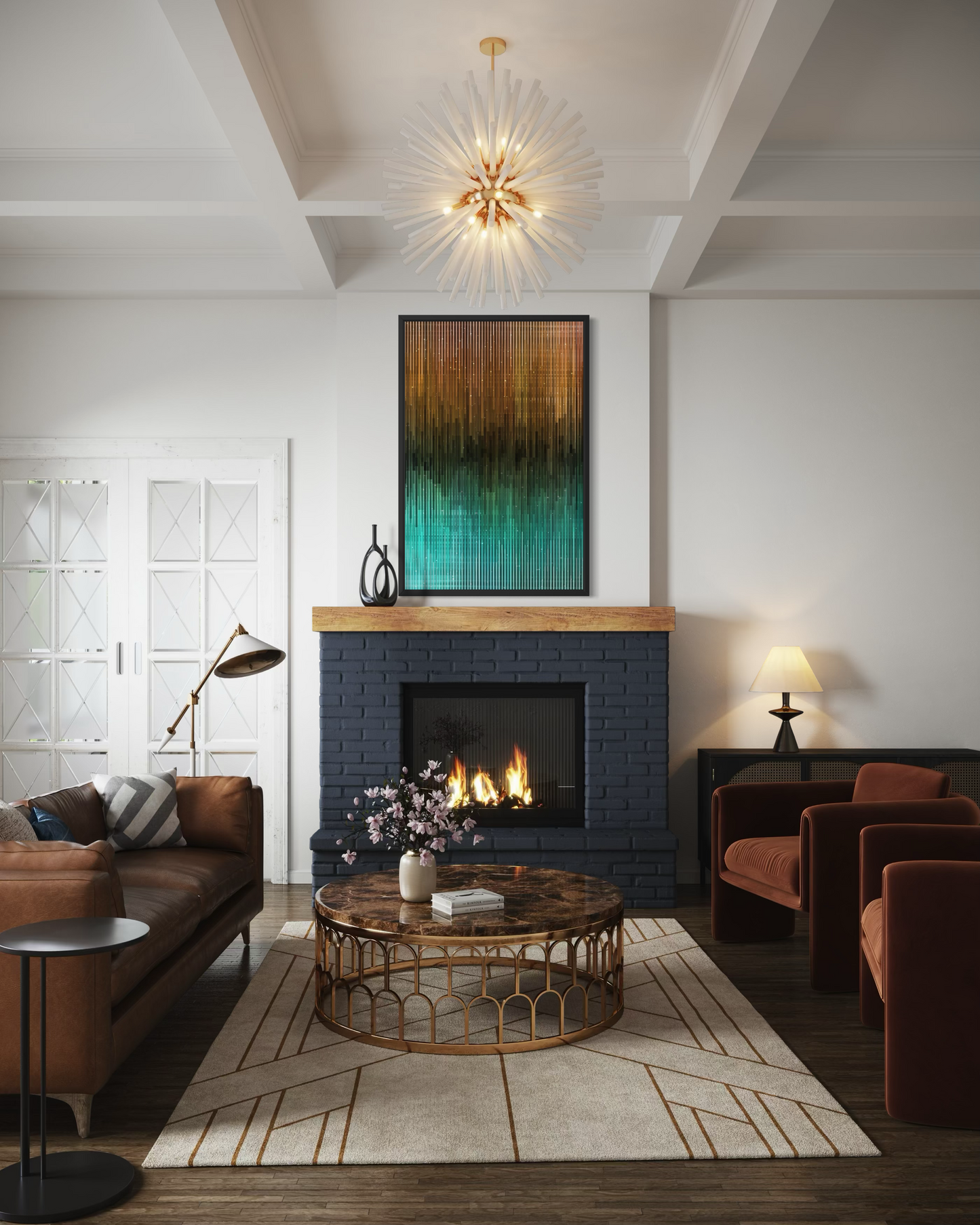 Emerald Descent - Framed Print