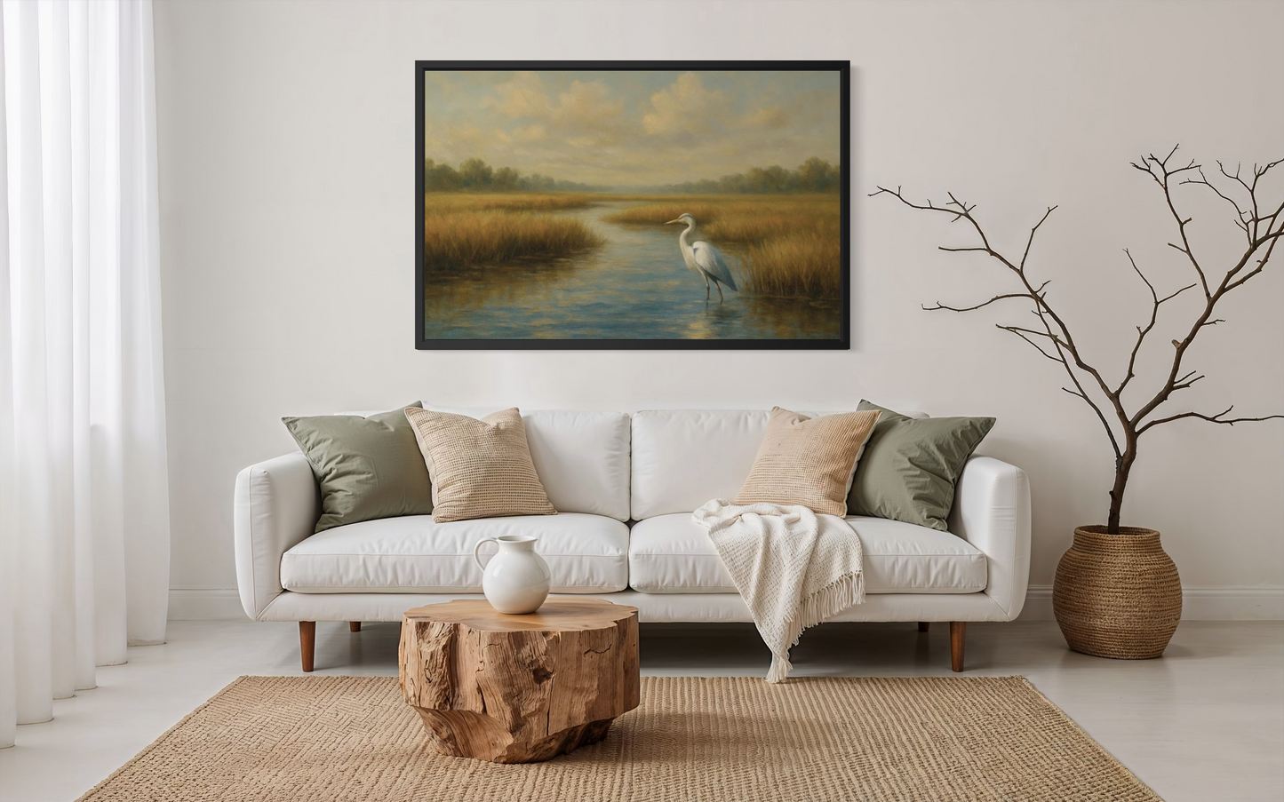 Marshland Serenity Framed Fine Art Print