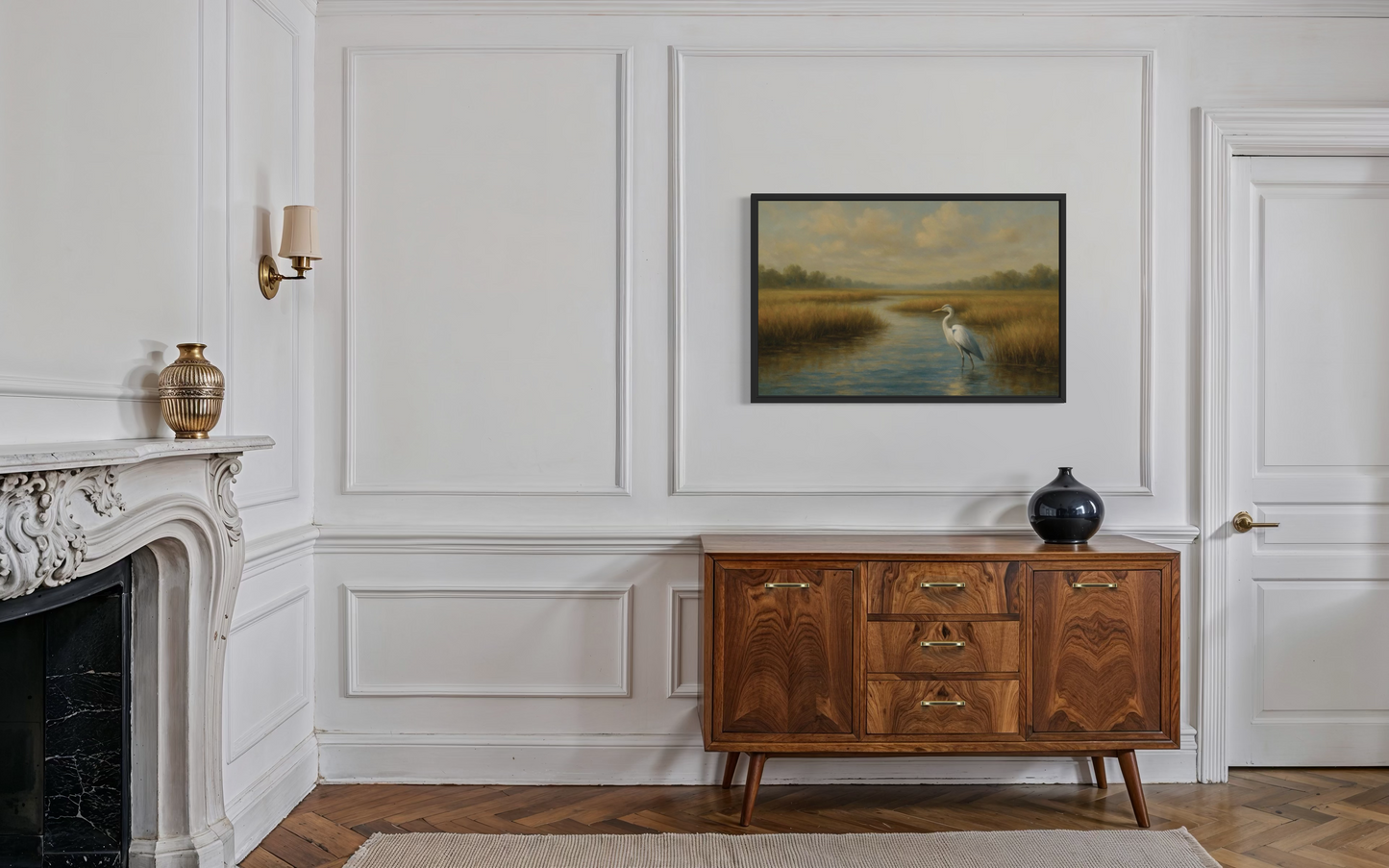 Marshland Serenity Framed Fine Art Print