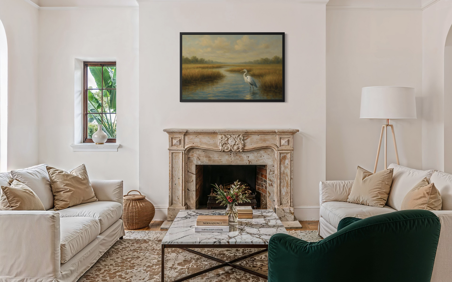 Marshland Serenity Framed Fine Art Print