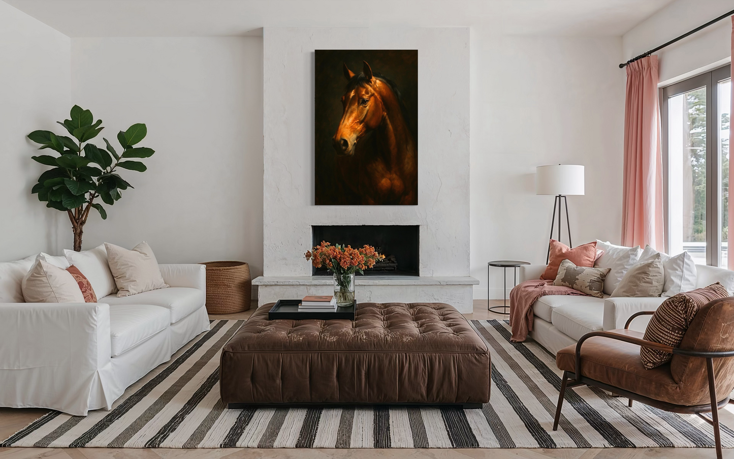 The Noble Horse – Dramatic Equestrian Fine Art Framed Print