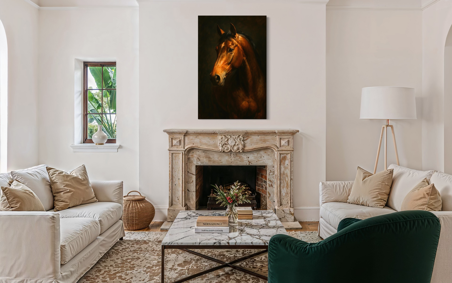 The Noble Horse – Dramatic Equestrian Fine Art Framed Print