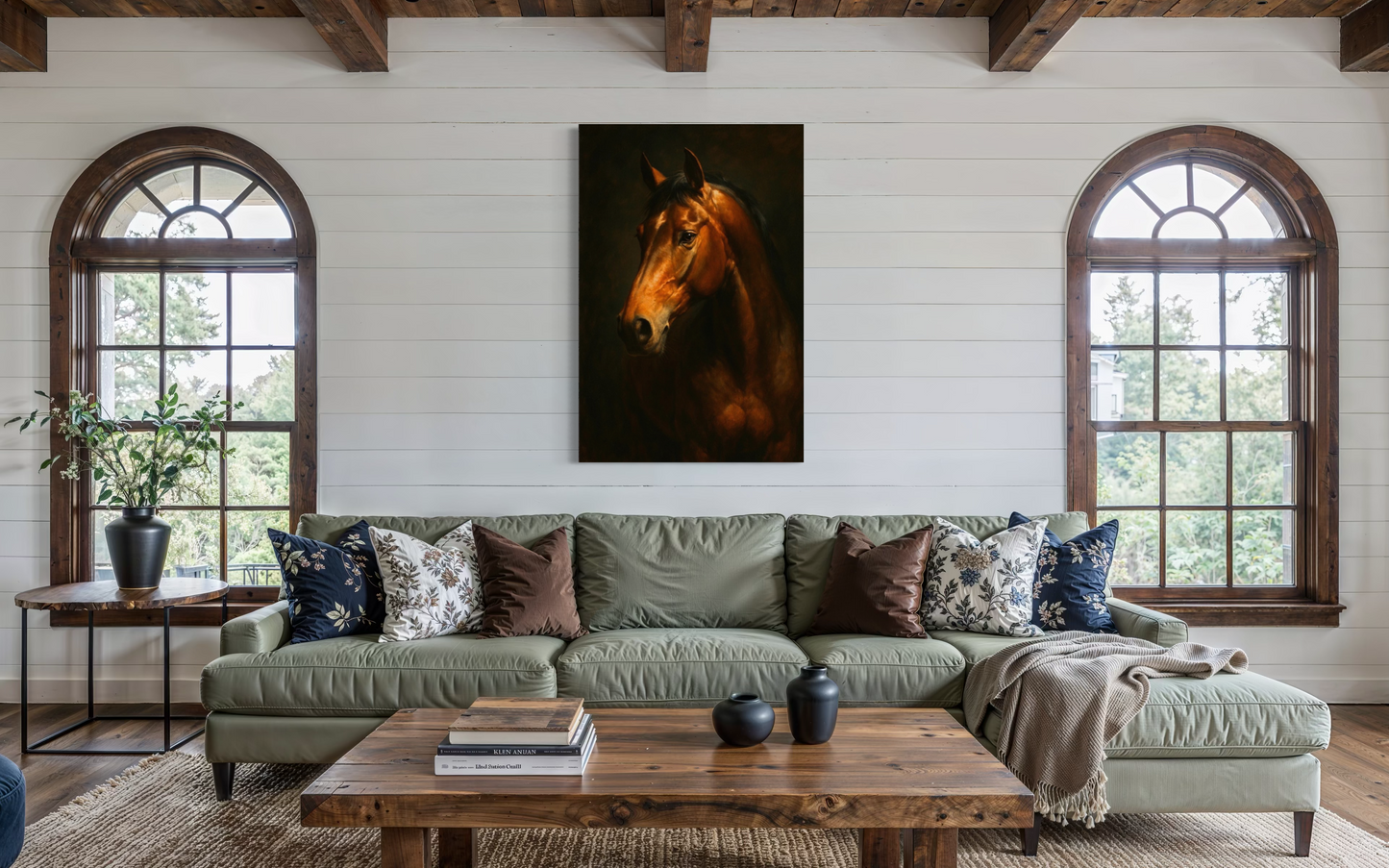 The Noble Horse – Dramatic Equestrian Fine Art Framed Print