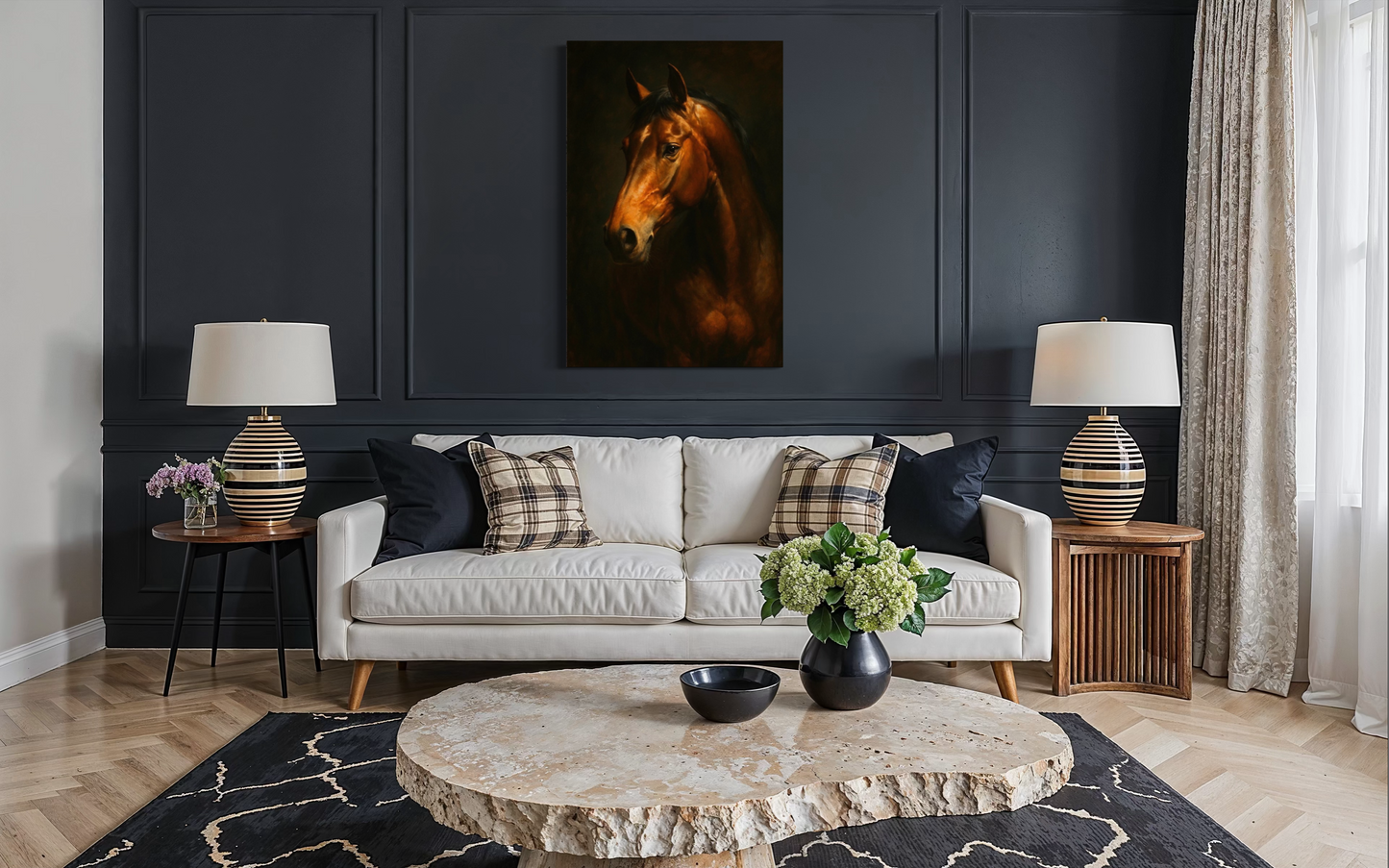 The Noble Horse – Dramatic Equestrian Fine Art Framed Print