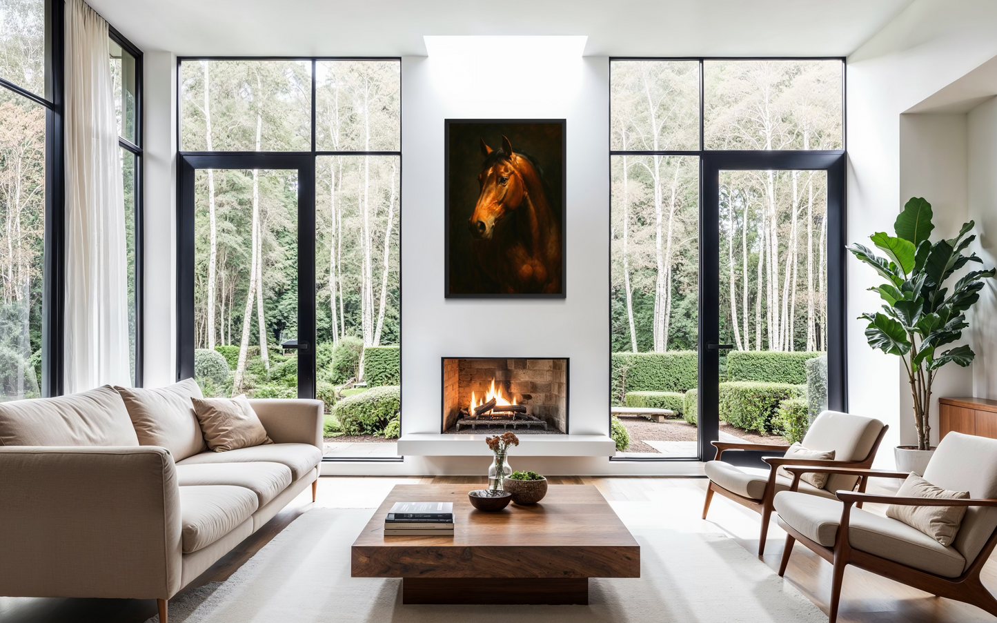 The Noble Horse – Dramatic Equestrian Fine Art Framed Print