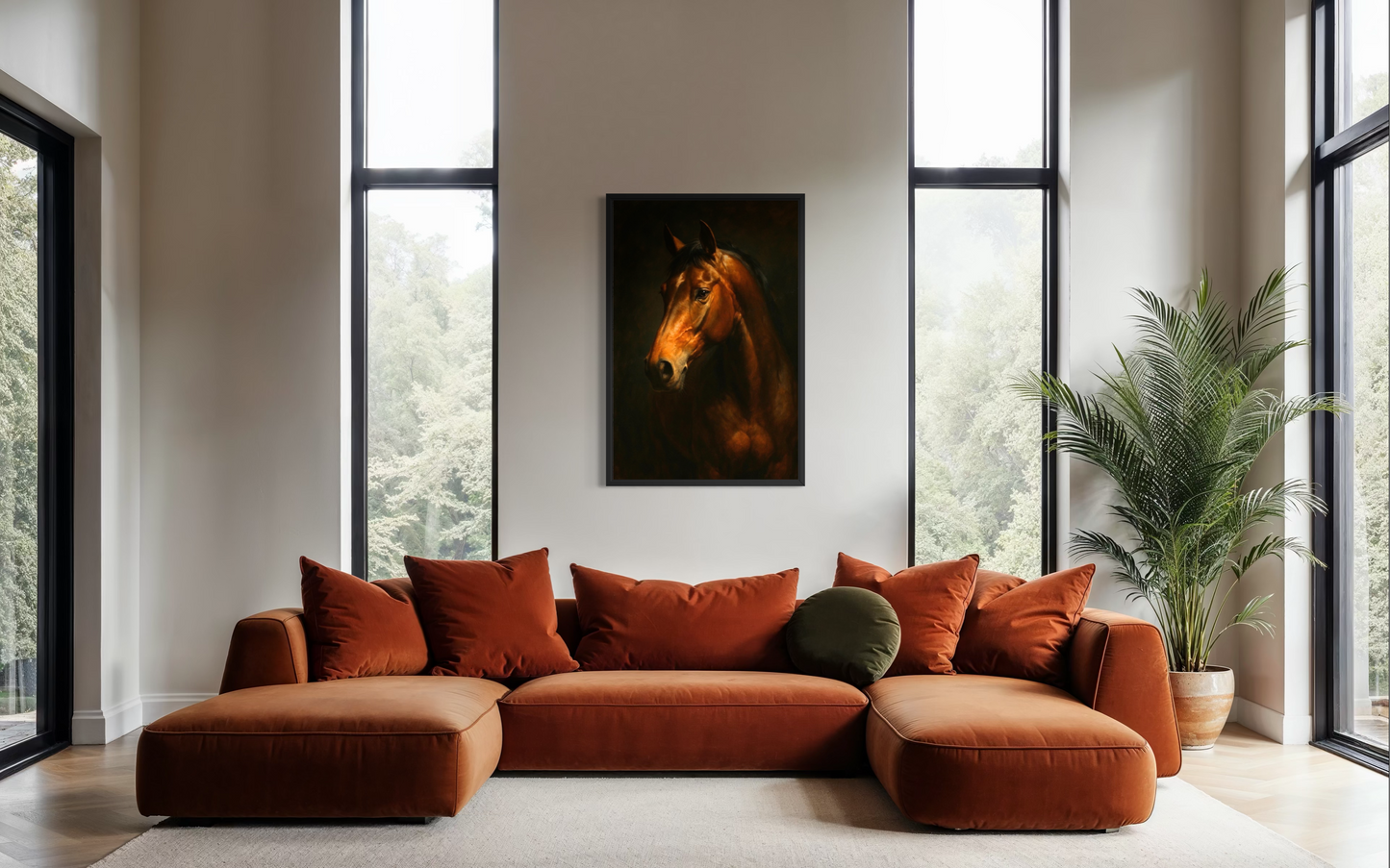 The Noble Horse – Dramatic Equestrian Fine Art Framed Print