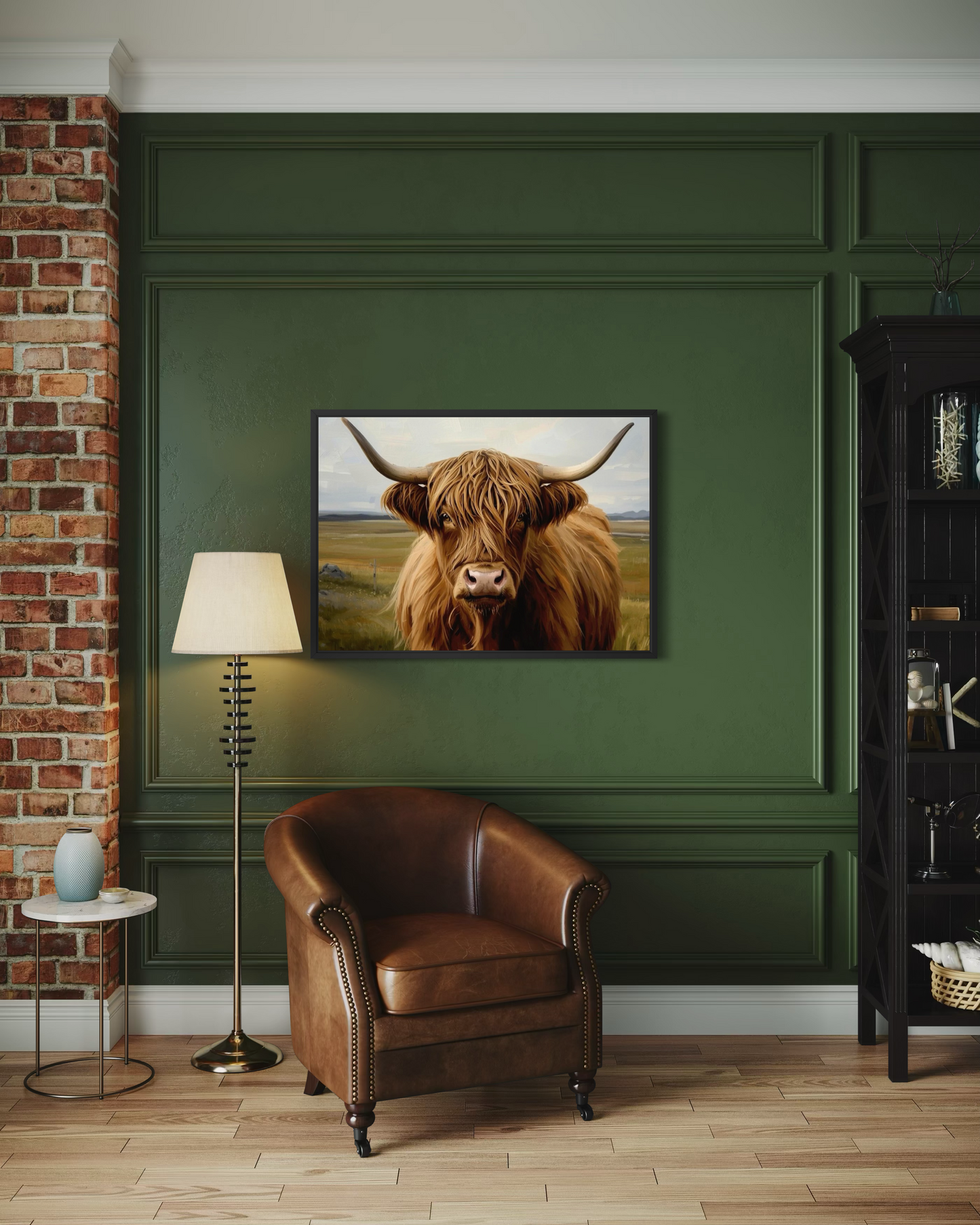 Highland Majesty - Highland Cow Framed Fine Art Print