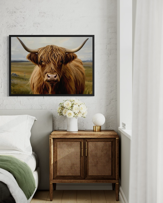 Highland Majesty - Highland Cow Framed Fine Art Print