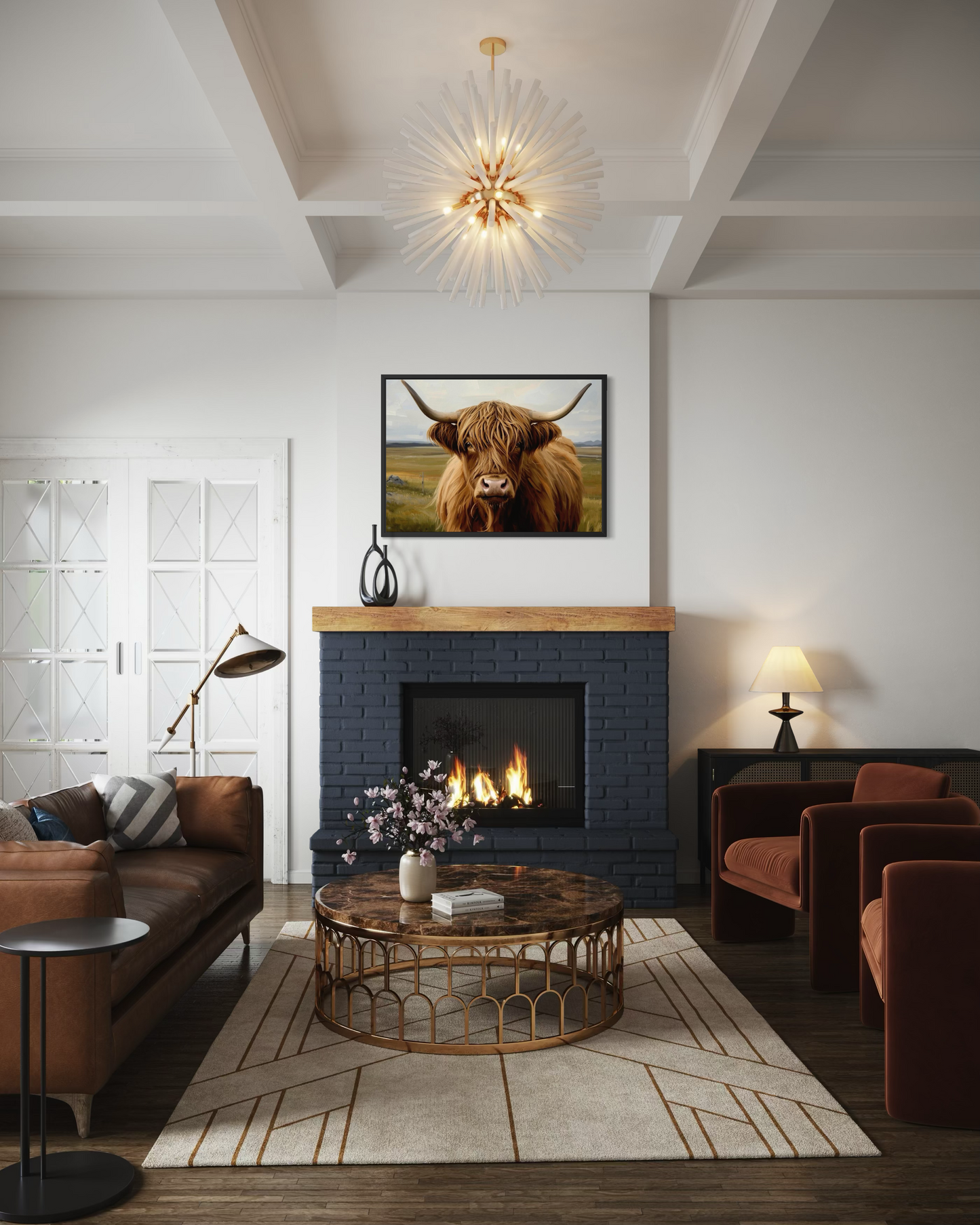 Highland Majesty - Highland Cow Framed Fine Art Print