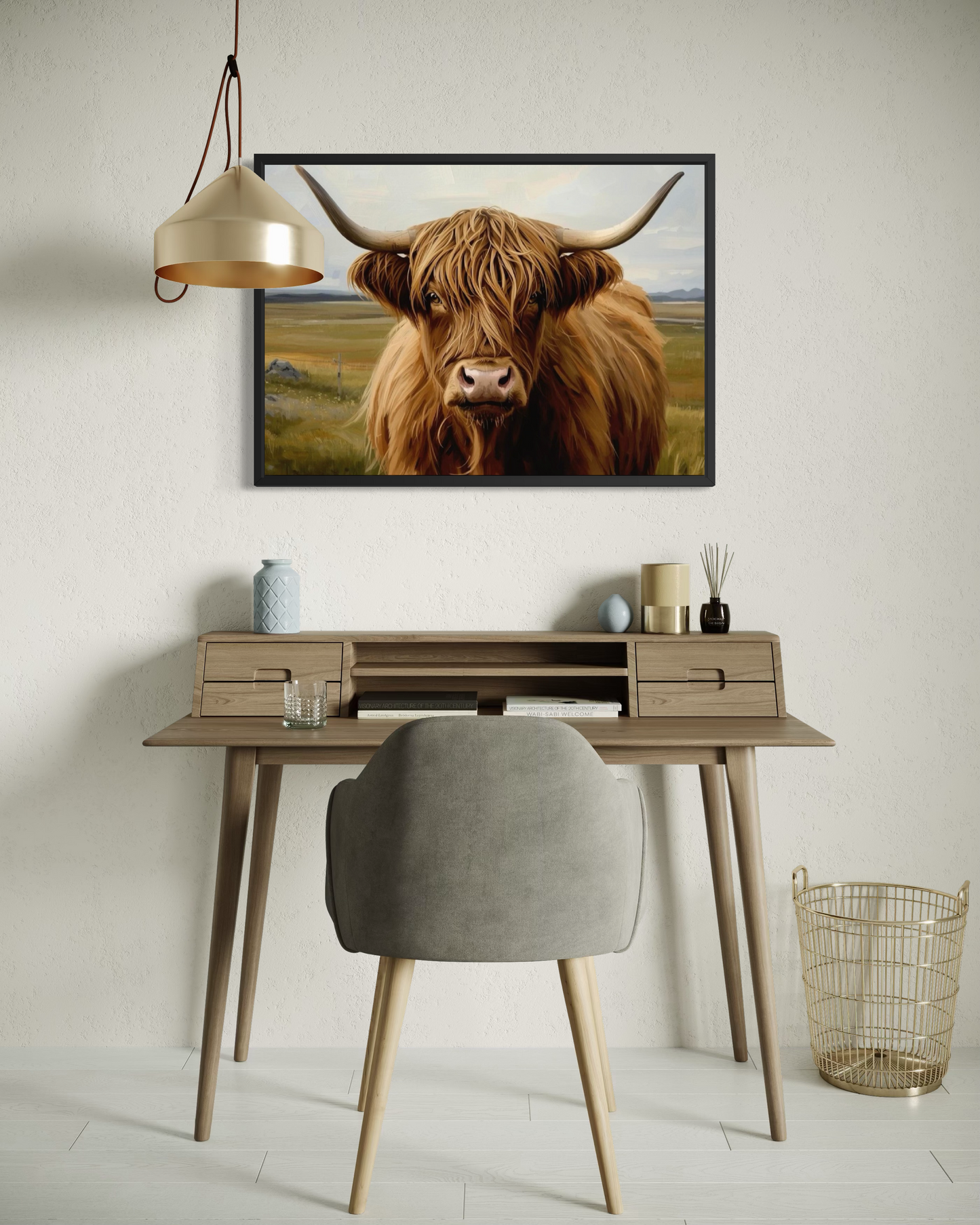 Highland Majesty - Highland Cow Framed Fine Art Print