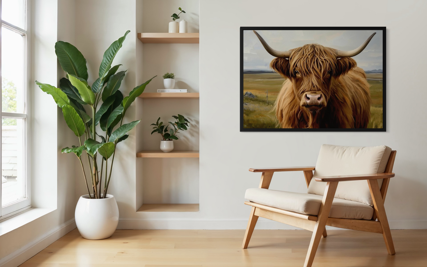 Highland Majesty - Highland Cow Framed Fine Art Print