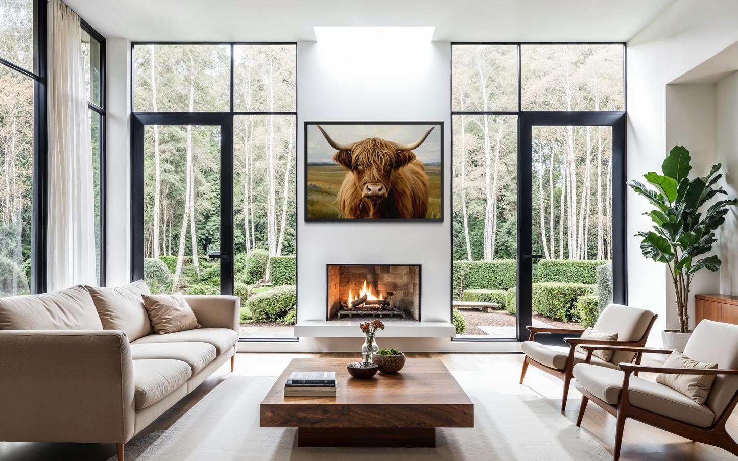 Highland Majesty - Highland Cow Framed Fine Art Print