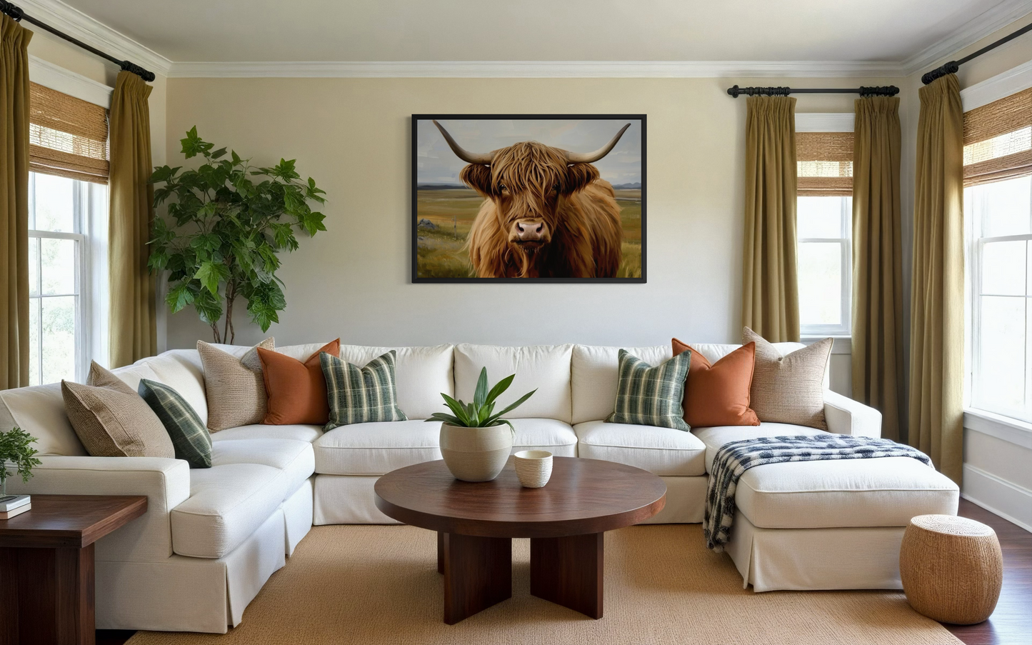 Highland Majesty - Highland Cow Framed Fine Art Print