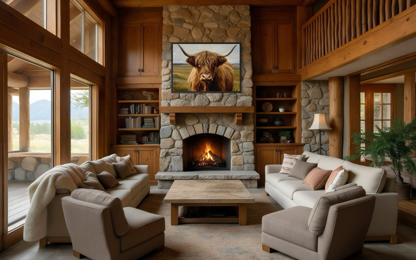 Highland Majesty - Highland Cow Framed Fine Art Print