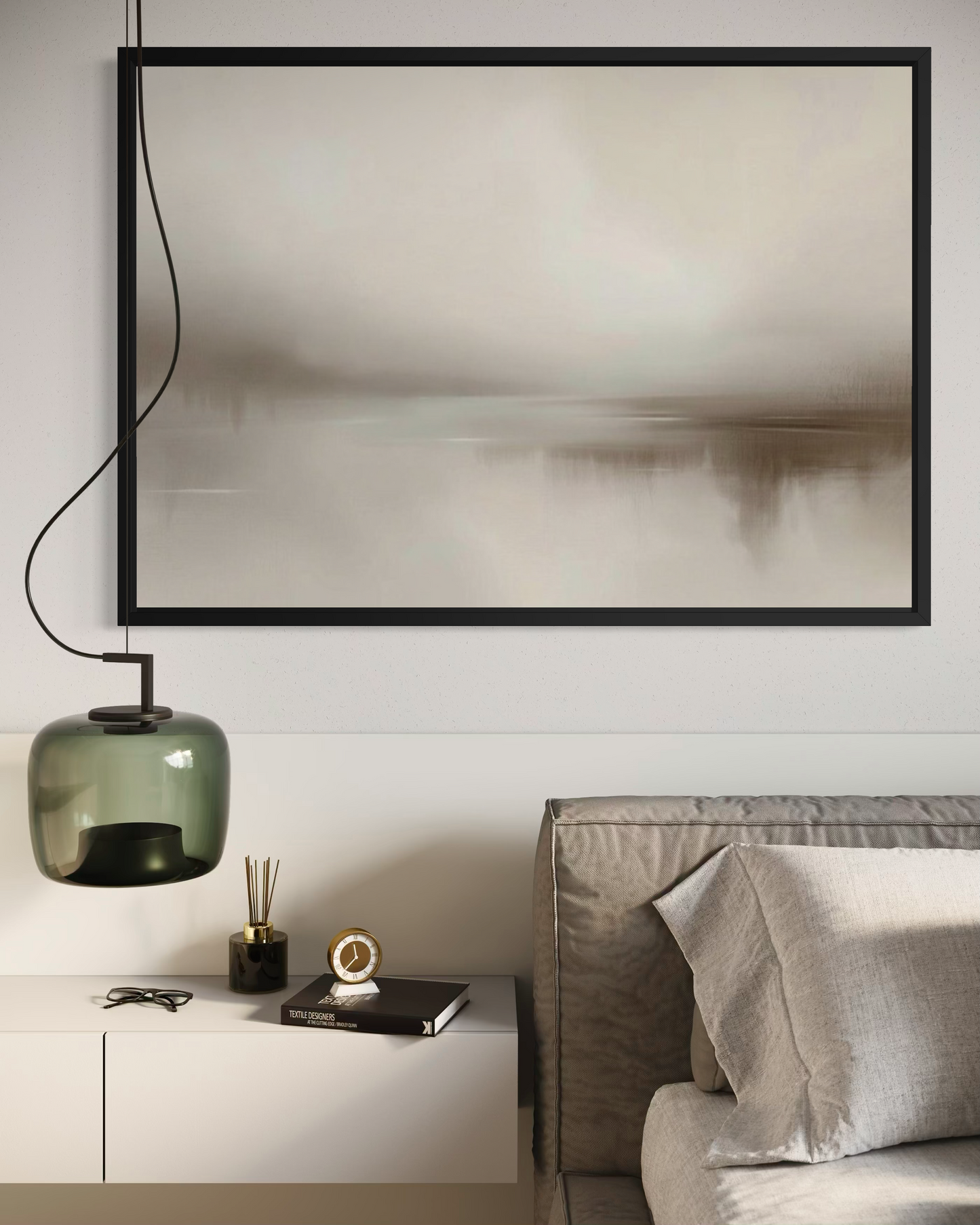 Quiet Horizon - Neutral Minimalist Wall Art