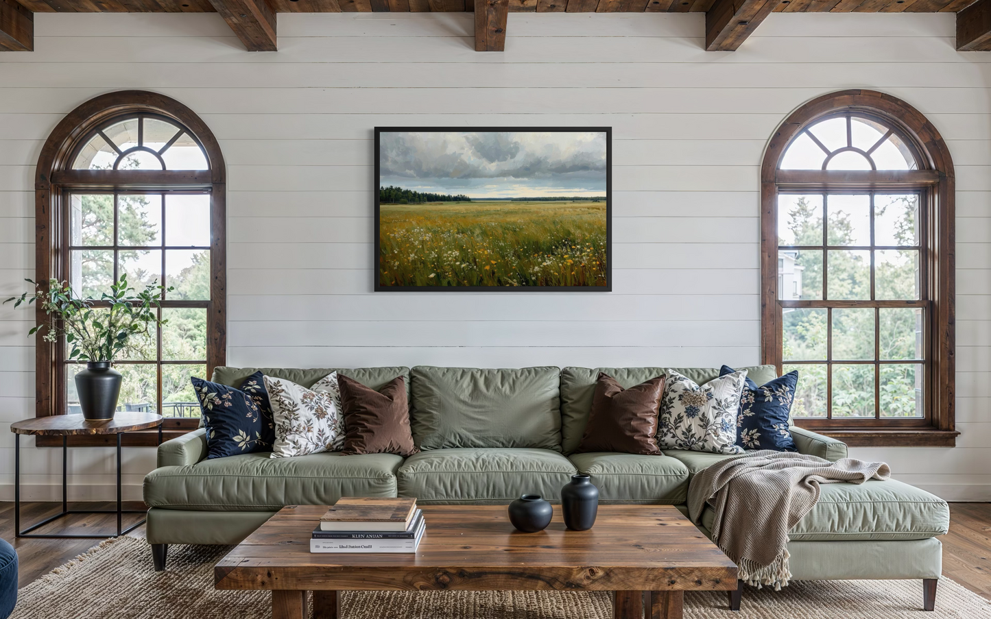 Wildflower Horizon -Countryside Landscape Fine Art Print