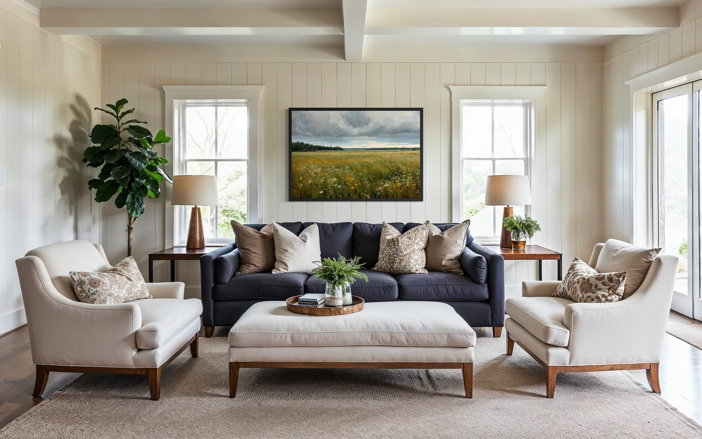 Wildflower Horizon -Countryside Landscape Fine Art Print