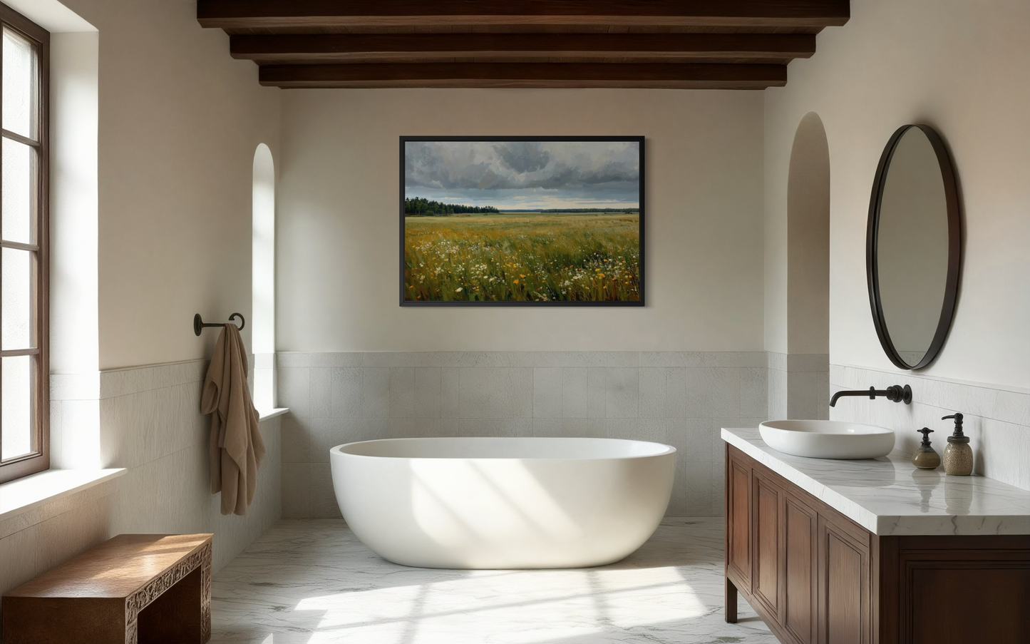 Wildflower Horizon -Countryside Landscape Fine Art Print
