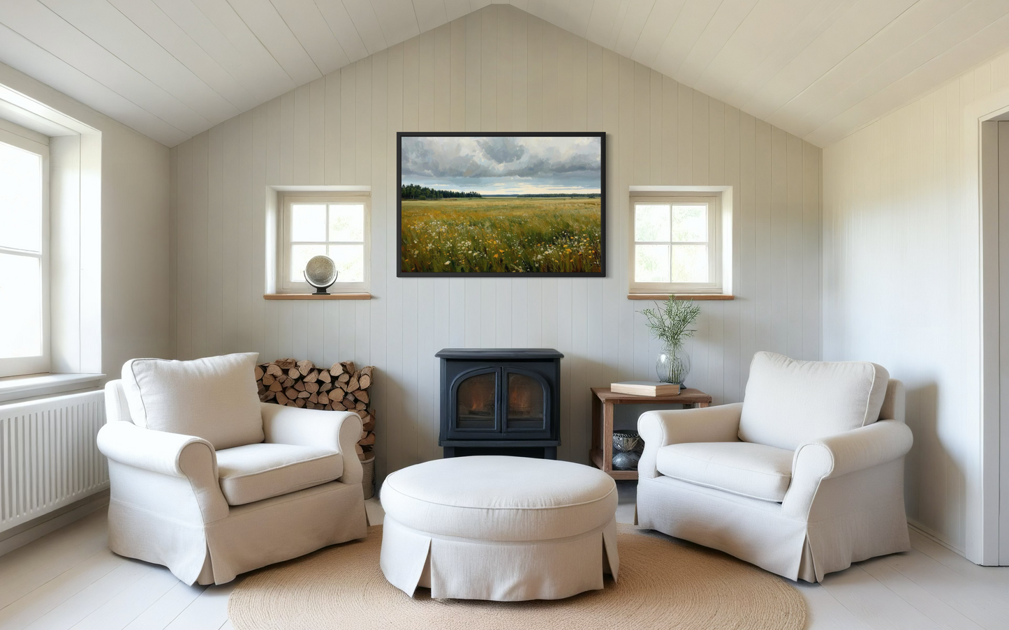 Wildflower Horizon -Countryside Landscape Fine Art Print