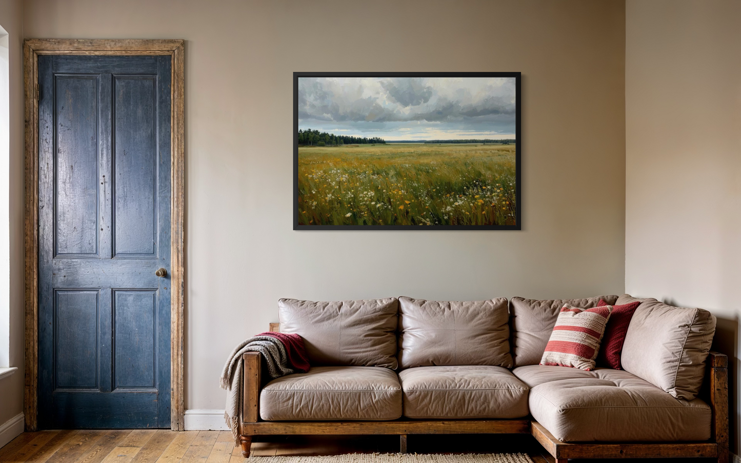 Wildflower Horizon -Countryside Landscape Fine Art Print