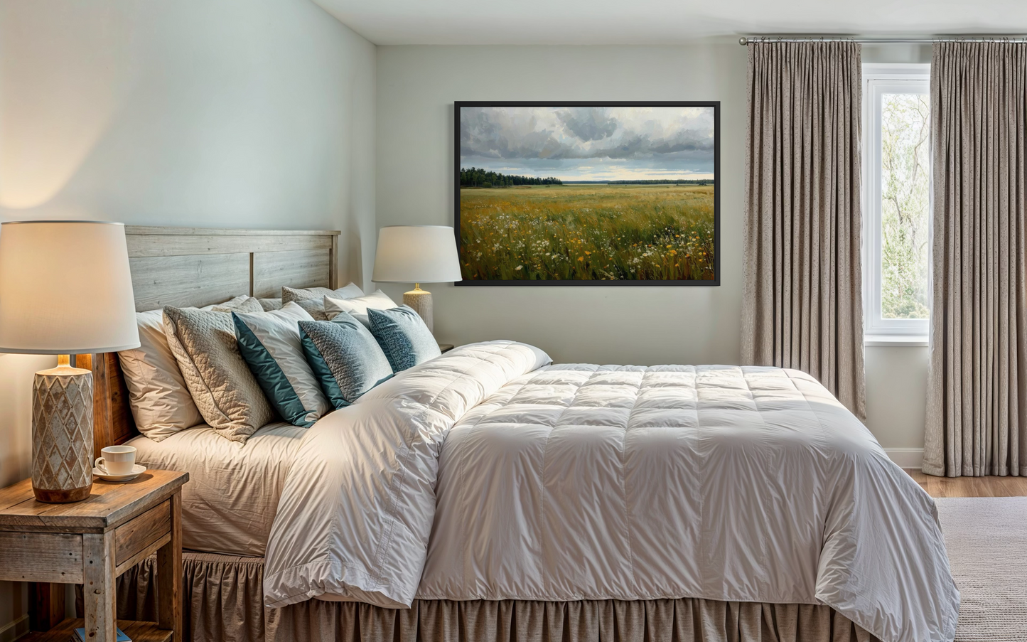 Wildflower Horizon -Countryside Landscape Fine Art Print