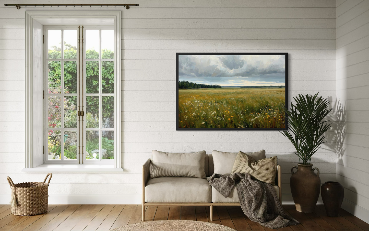 Wildflower Horizon -Countryside Landscape Fine Art Print