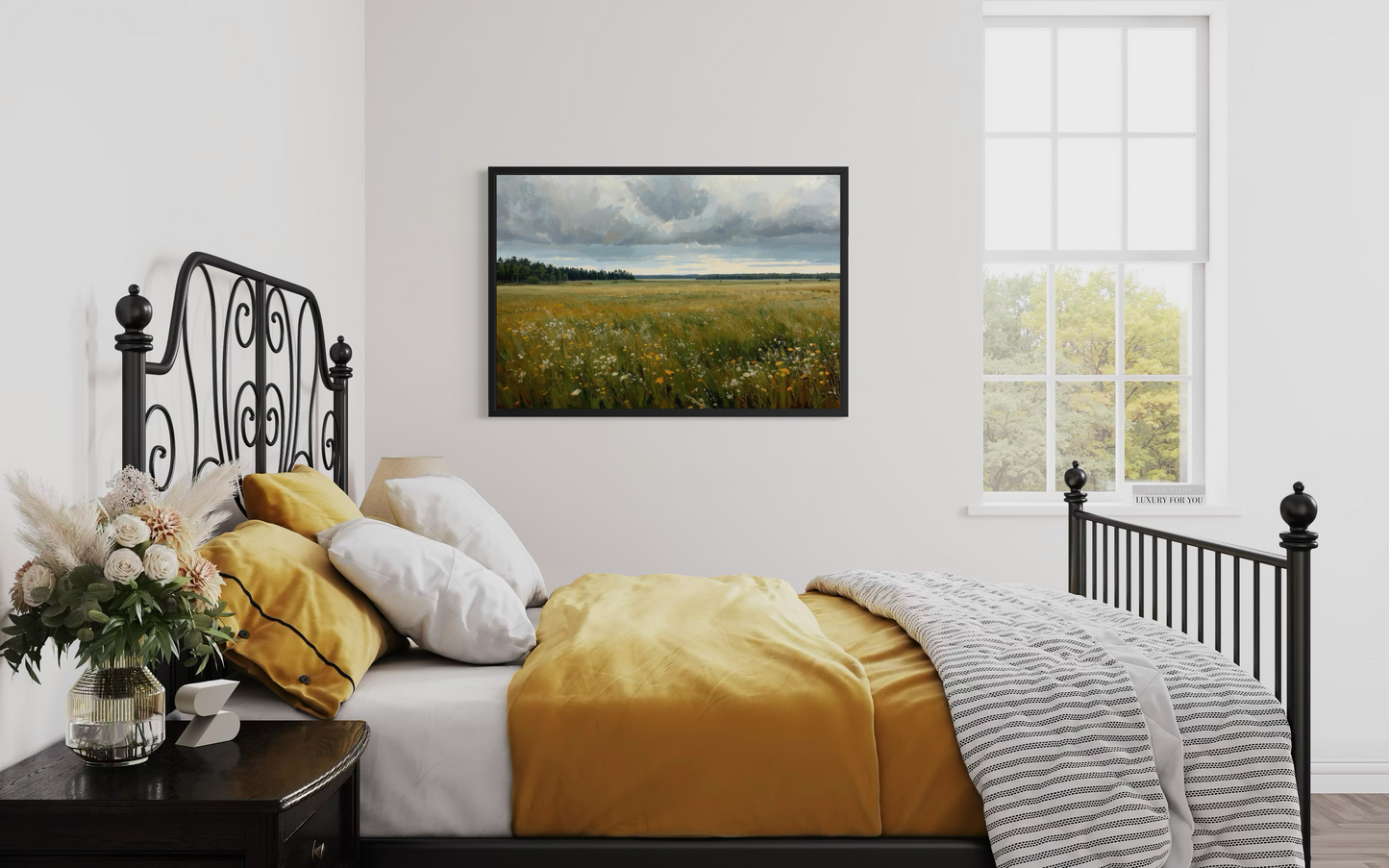 Wildflower Horizon -Countryside Landscape Fine Art Print