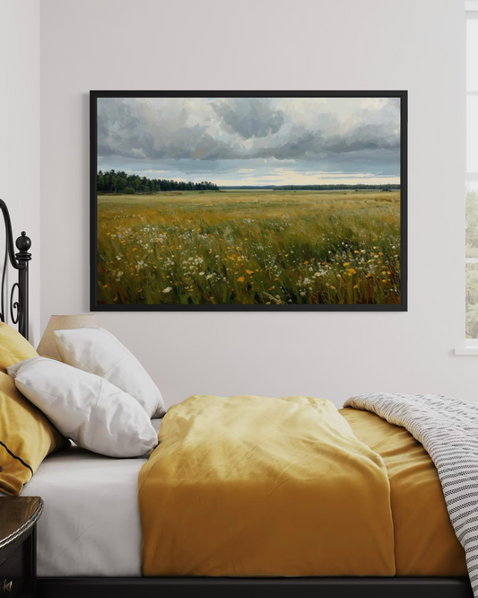 Wildflower Horizon -Countryside Landscape Fine Art Print