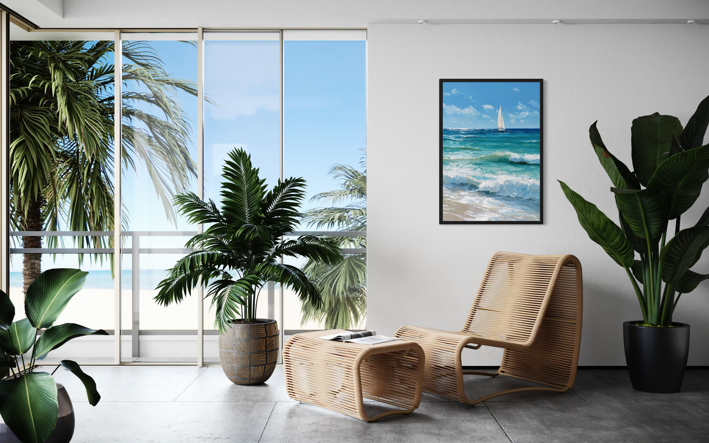 The Gentle Crossing - Framed Coastal Fine Art Print
