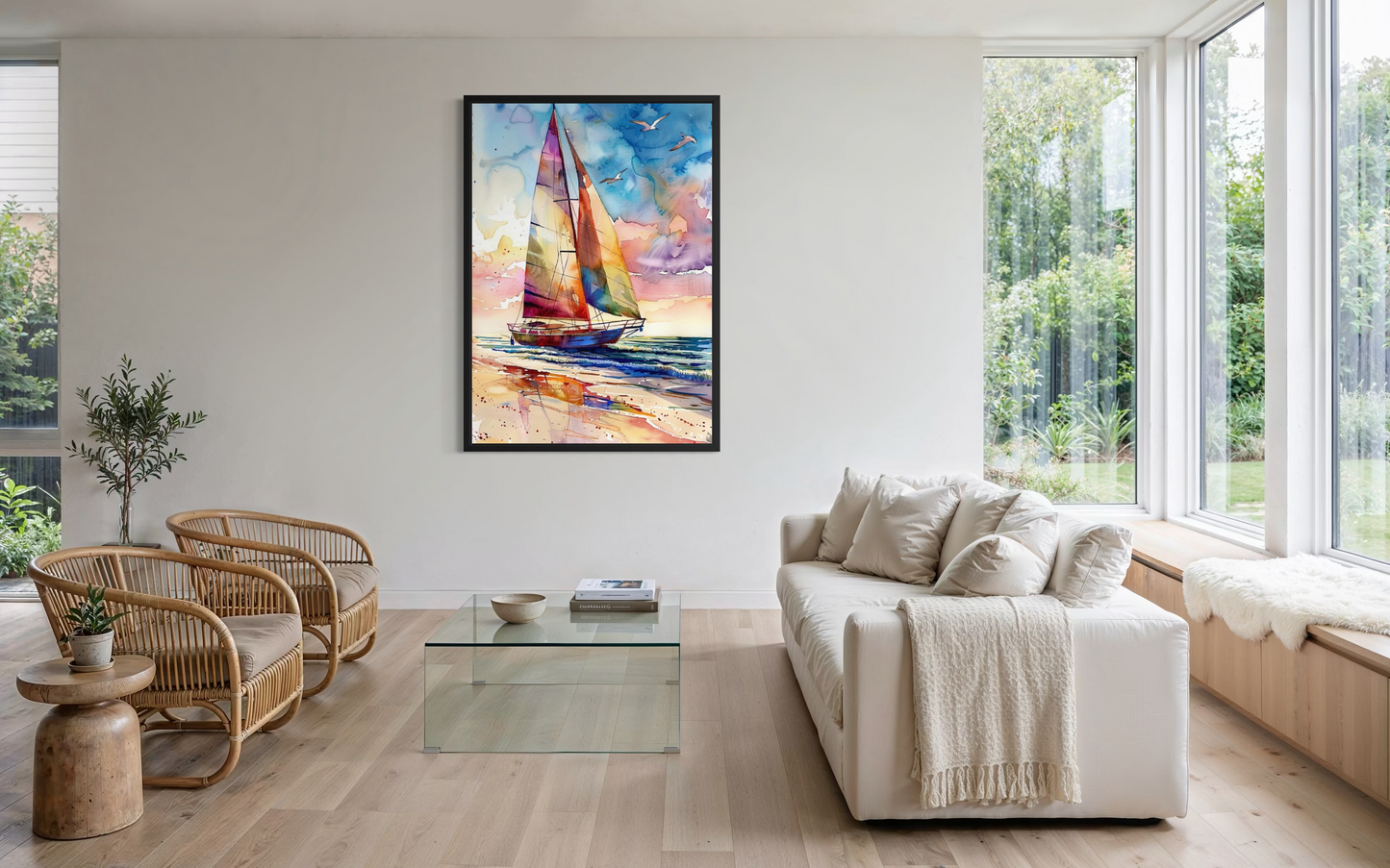 Chromatic Voyage – Vibrant Ocean Seascape Fine Art Print