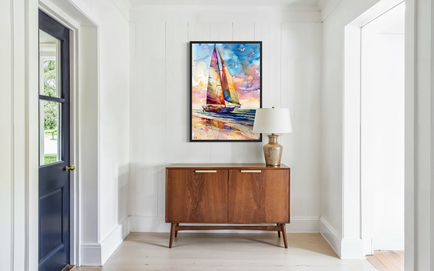 Chromatic Voyage – Vibrant Ocean Seascape Fine Art Print