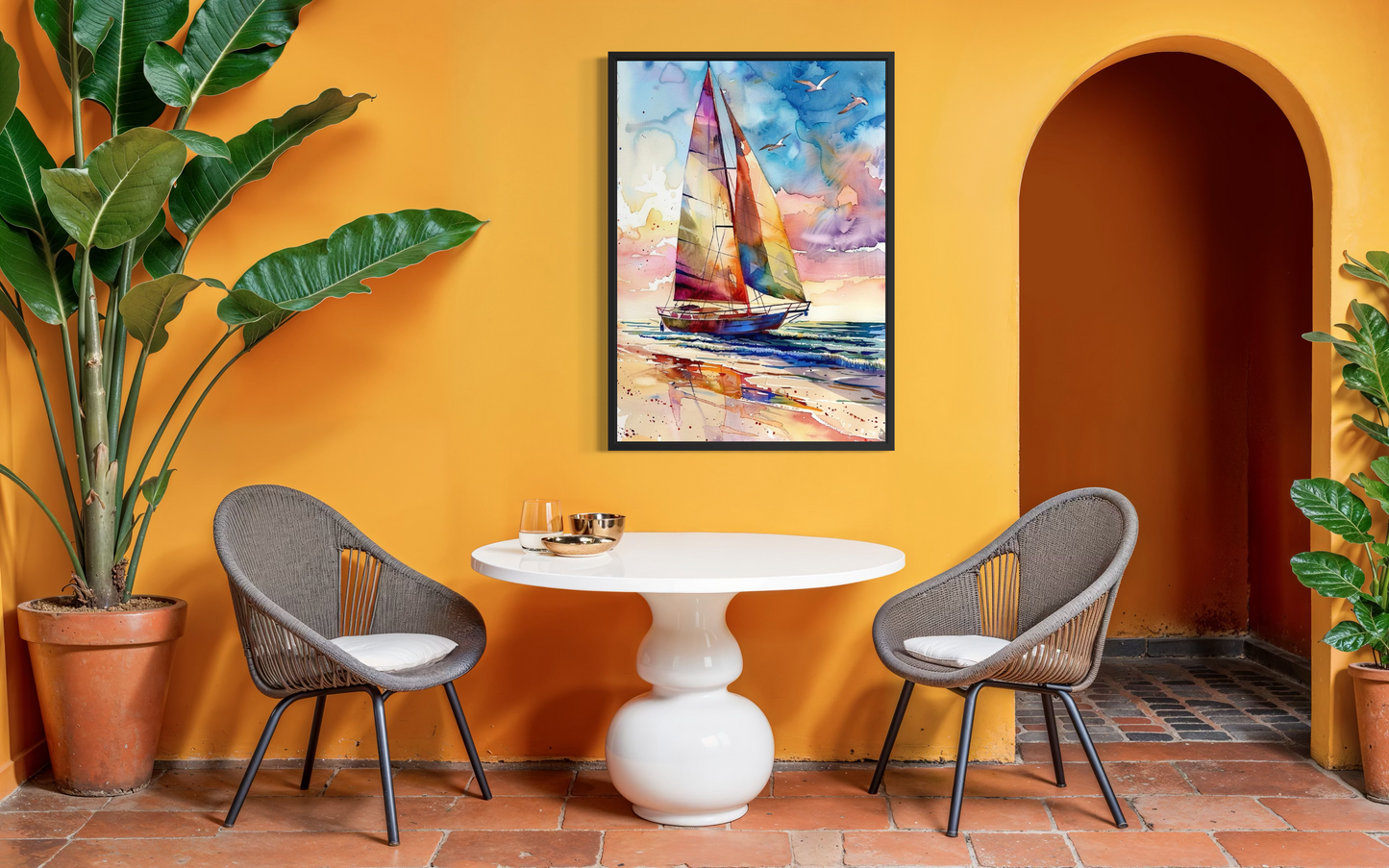 Chromatic Voyage – Vibrant Ocean Seascape Fine Art Print