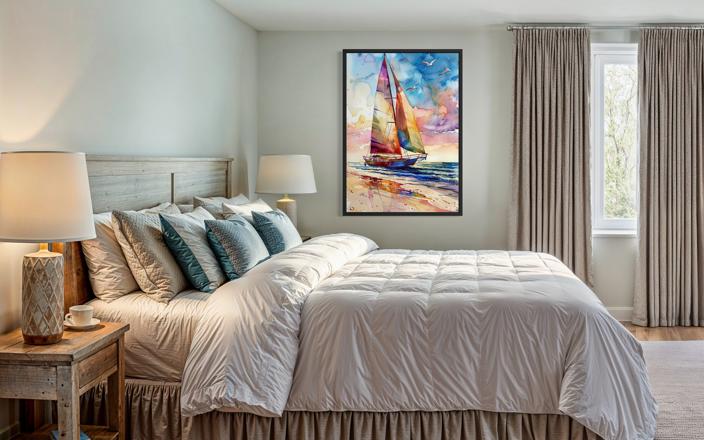Chromatic Voyage – Vibrant Ocean Seascape Fine Art Print