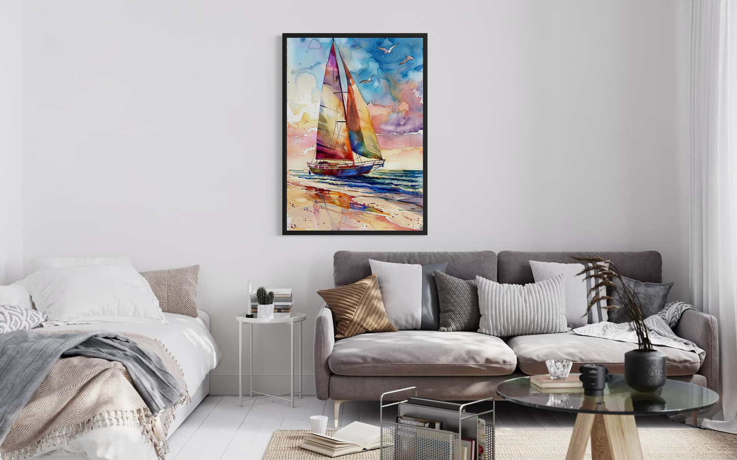 Chromatic Voyage – Vibrant Ocean Seascape Fine Art Print