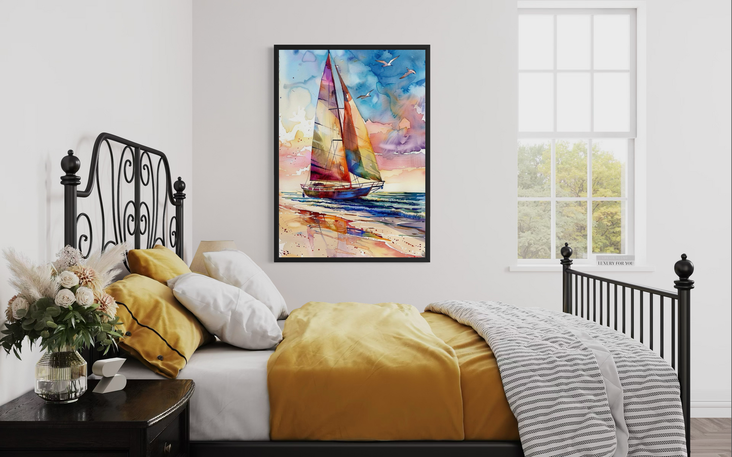 Chromatic Voyage – Vibrant Ocean Seascape Fine Art Print